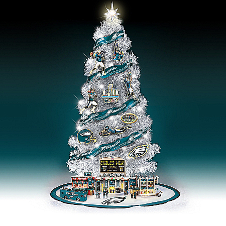 Philadelphia Eagles Super Bowl LII Illuminated NFL Christmas Tree Collection