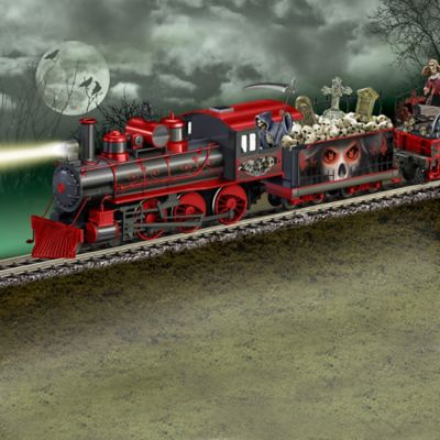 The Horror Express Fully-Sculpted Electric Train Collection With Glow-In-The-Dark Cars