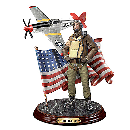Defenders Of Freedom Hand-Painted Tuskegee Airmen Sculpture Collection