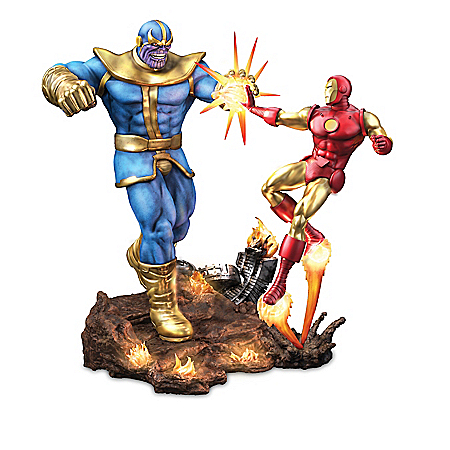 MARVEL Comics Ultimate Battles Illuminated Sculpture Collection