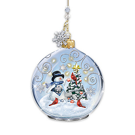 Thomas Kinkade Winter Delights Illuminated Christmas Ornament Collection