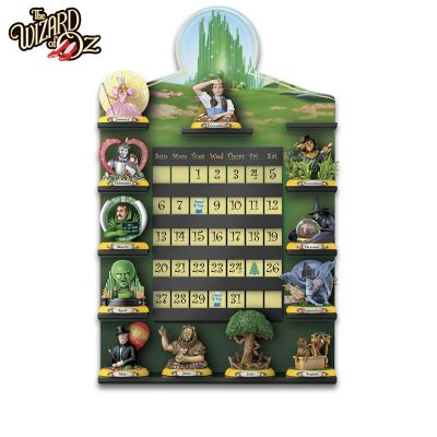 THE WIZARD OF OZ Perpetual Calendar Collection With Custom Display Rack