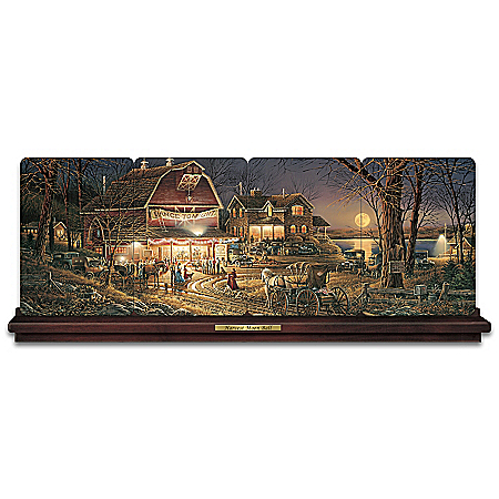 Terry Redlin Harvest Moon Ball Collector Heirloom Porcelain Panorama Plate Collection