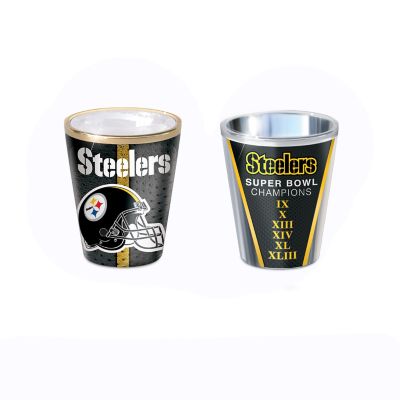 Pittsburgh Steelers Shot Glasses With Colorful Finishes
