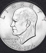 Begins with the 1976 Eisenhower Silver Dollar