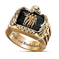 The Veteran's Pride And Brotherhood Men's Ring