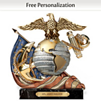 Honor, Courage, Commitment Personalized Sculpture