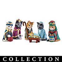 The PURR-fect Christmas Pageant Figurine Collection