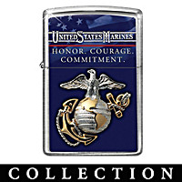 USMC Zippo Lighter Collection