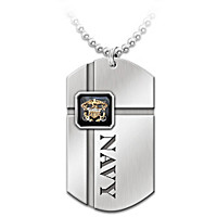 For My Sailor Dog Tag Pendant
