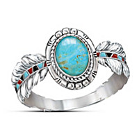 Sedona Sky Sterling Silver And Turquoise Ring