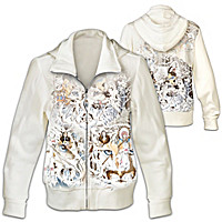 Women's Hoodie Adorned With The Wildlife Art Of Diana Casey