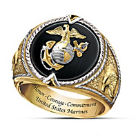 U.S. Marine Corps Honor, Courage and Commitment Ring