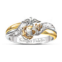 USMC Embrace Diamond Ring