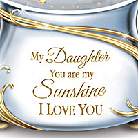 My Daughter, You Are My Sunshine Glitter Globe