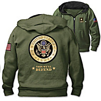 Army Logo and Star Men's Hoodie