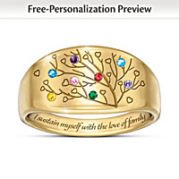 Love Of Family Women's Personalized Birthstone Ring