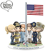 Precious Moments Porcelain Figurine Honors First Responders