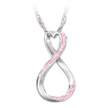 Forever Hope Breast Cancer Awareness Pendant Necklace
