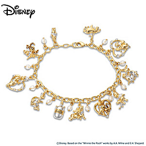 Disney "Pooh & Friends" Bracelet With Charms And Crystals