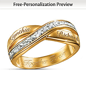 Eternity Double Band Personalized Diamond Ring