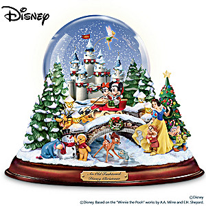 Disney Musical Snowglobe With Lights And Swirling Snow