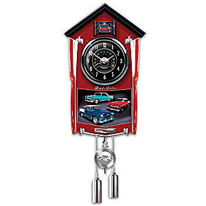 Bel Air Wall Clock Lights Up With Revving Sound