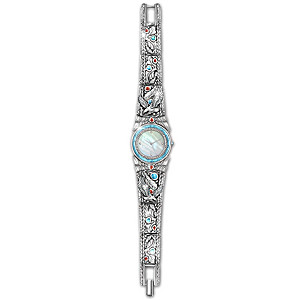 "Soaring Spirit" Native American-Style Mother Of Pearl Watch