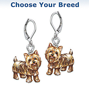 "Playful Pups" Dog Earrings With Movable Legs And Tail