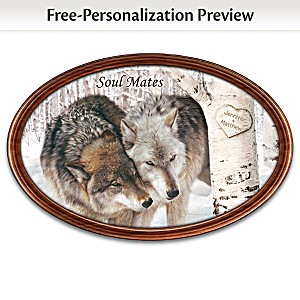 "Soul Mates" Personalized Masterpiece Framed Plate