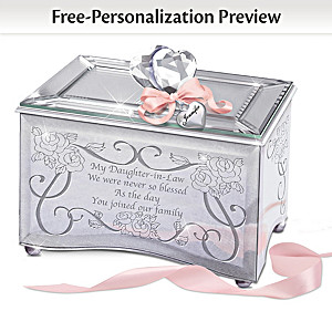 Personalized Mirrored Music Box For Daughters-In-Law