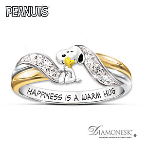 "Happiness Is" PEANUTS Diamonesk Embrace Ring