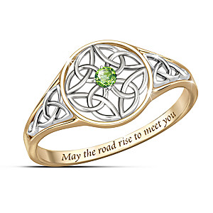 "Celtic Beauty" Peridot Women's Ring