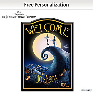 "The Nightmare Before Christmas" Personalized Welcome Sign