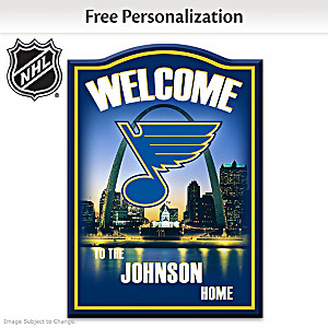 St. Louis Blues&reg; Welcome Sign Personalized With Name