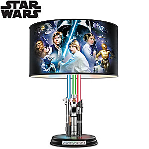 Star Wars Original Trilogy Lamp With Illuminated Lightsabers