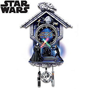 STAR WARS Sith Vs. Jedi Wall Clock With Light-Up Lightsabers