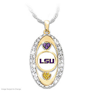 "For The Love Of The Game" LSU Tigers Pendant