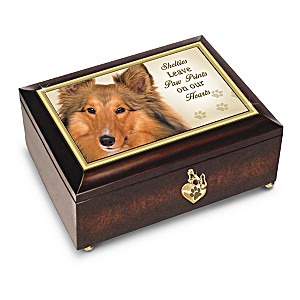 "Shelties Leave Paw Prints On Our Hearts" Music Box