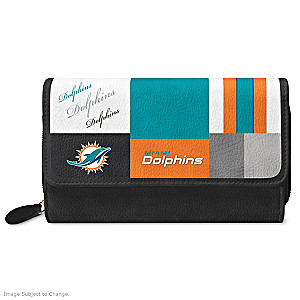 Dolphins For The Love Of The Game Wallet With Team Logos
