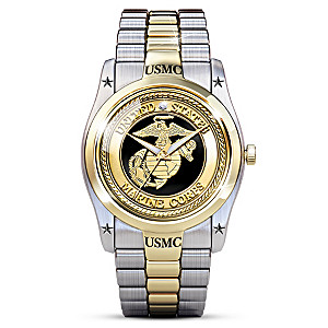USMC Men's Dress Watch With A Diamond
