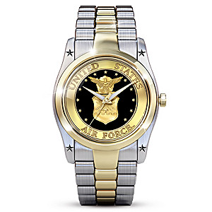 Air Force Men's Dress Watch With A Diamond