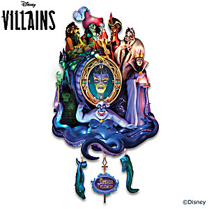 Disney Classic Villains Wall Clock With Lights And Music