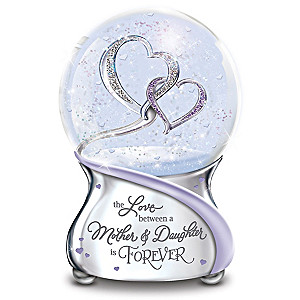 Mother And Daughter Musical Glitter Globe