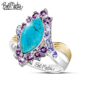 Bob Mackie "Turquoise Majesty" Women's 3 Carat Gemstone Ring