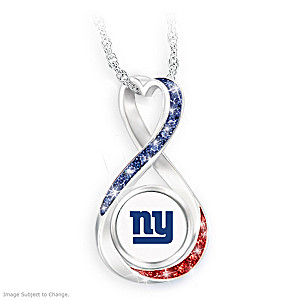 "New York Giants Forever" Infinity Pendant Necklace
