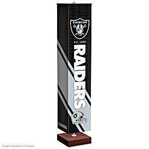 Oakland Raiders Lamp with chrome shade 