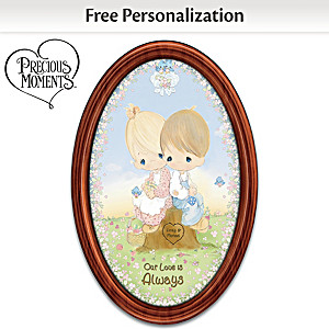 Precious Moments "Our Love Is Always" Personalized Plate