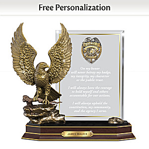 "An Officer's Honor" Sculpture With Personalized Plaque