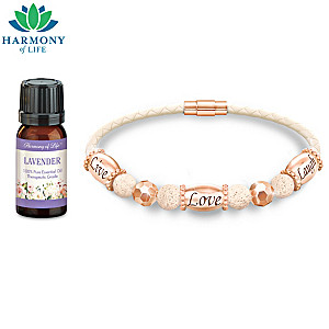 Aromatherapy Copper Bracelet With Lavender Essential Oil